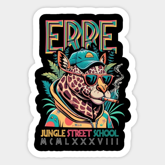 JUNGLE STREET SCHOOL TIGER Sticker by Tienda Random